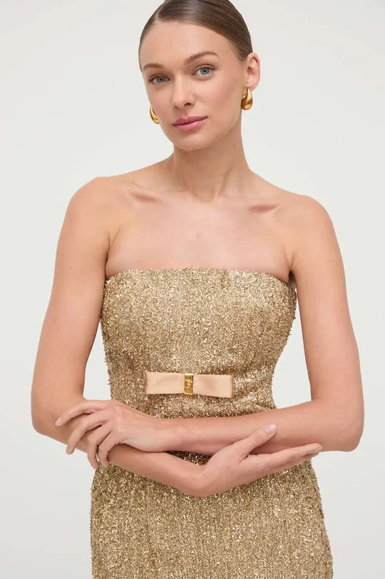 złoty Elisabetta Franchi sukienka