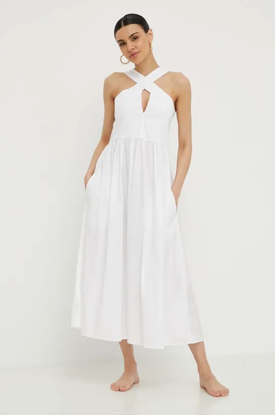 Max Mara Beachwear sukienka plażowa biały