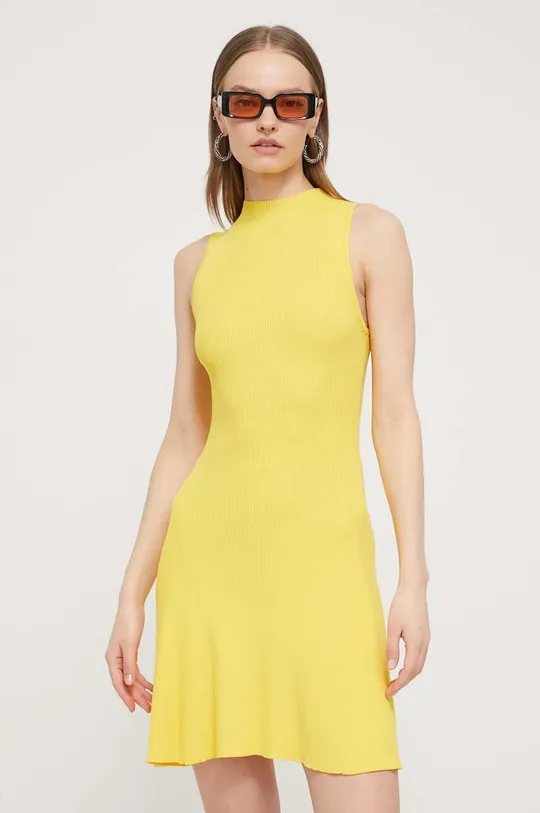 żółty Desigual sukienka TURNER Damski