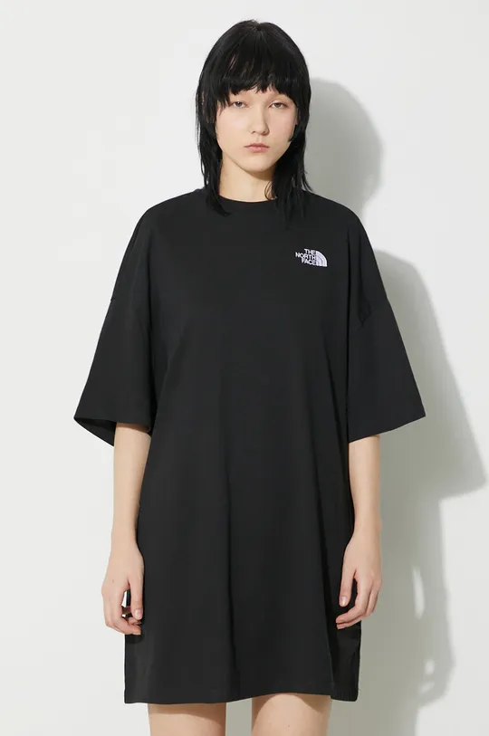 The North Face sukienka W S/S Essential Oversize Tee Dress 60 % Bawełna, 40 % Poliester
