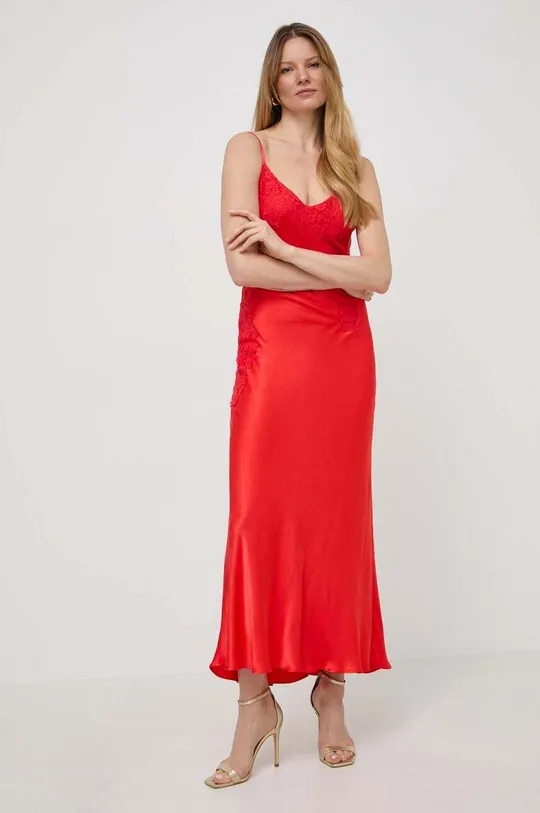 crvena Haljina Bardot Ženski