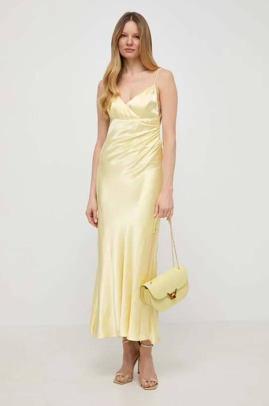 sárga Bardot ruha Női
