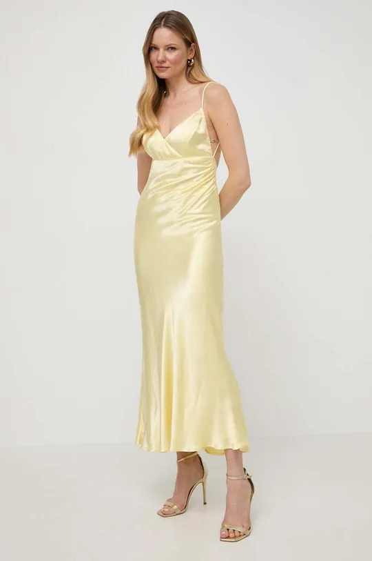 Bardot sukienka żółty