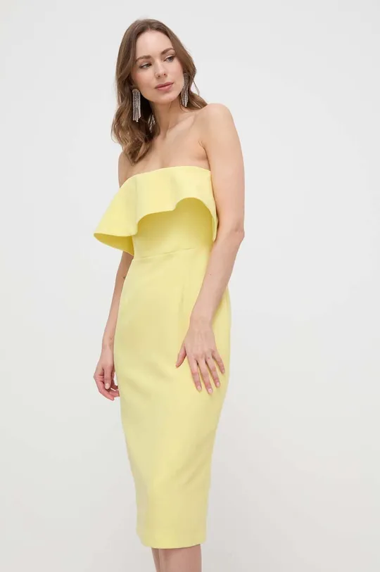 żółty Bardot sukienka Damski