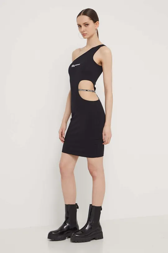 μαύρο Φόρεμα Karl Lagerfeld Jeans Γυναικεία