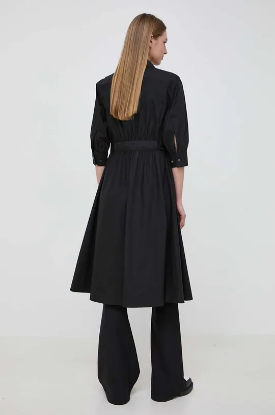 Pamučna haljina Karl Lagerfeld 100% Organski pamuk