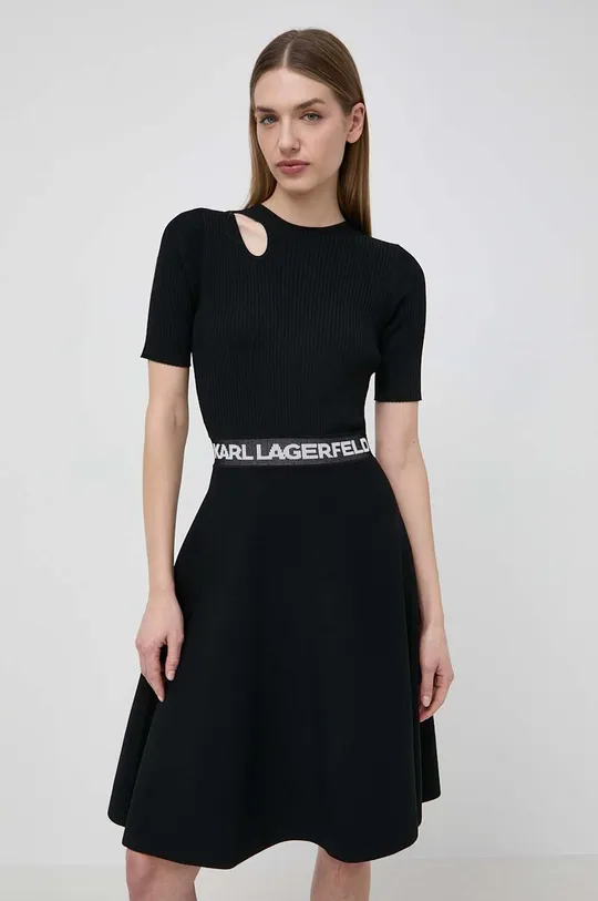 čierna Šaty Karl Lagerfeld Dámsky