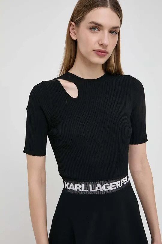 črna Obleka Karl Lagerfeld