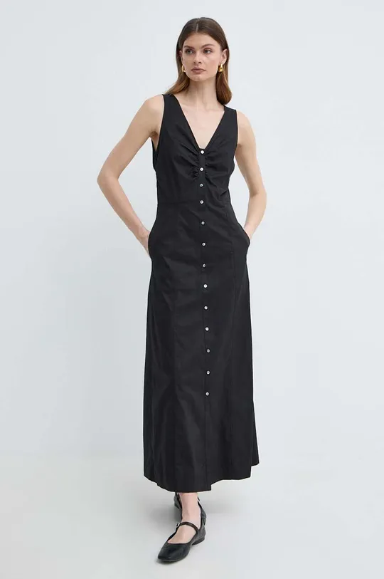 czarny Karl Lagerfeld sukienka bawełniana Damski