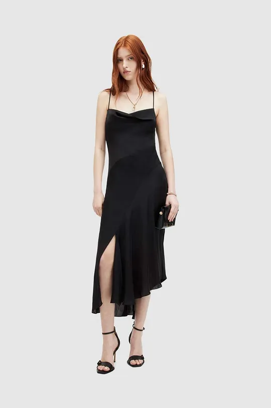 μαύρο Φόρεμα AllSaints UNA Γυναικεία