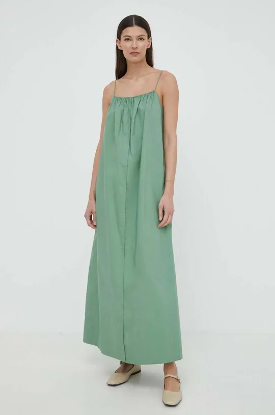 zelena Pamučna haljina By Malene Birger Ženski