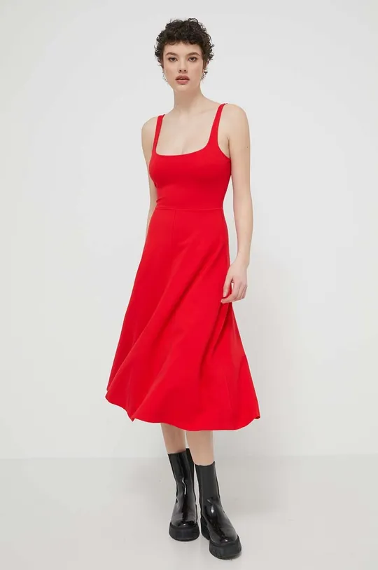 rdeča Obleka Desigual HARIA Ženski