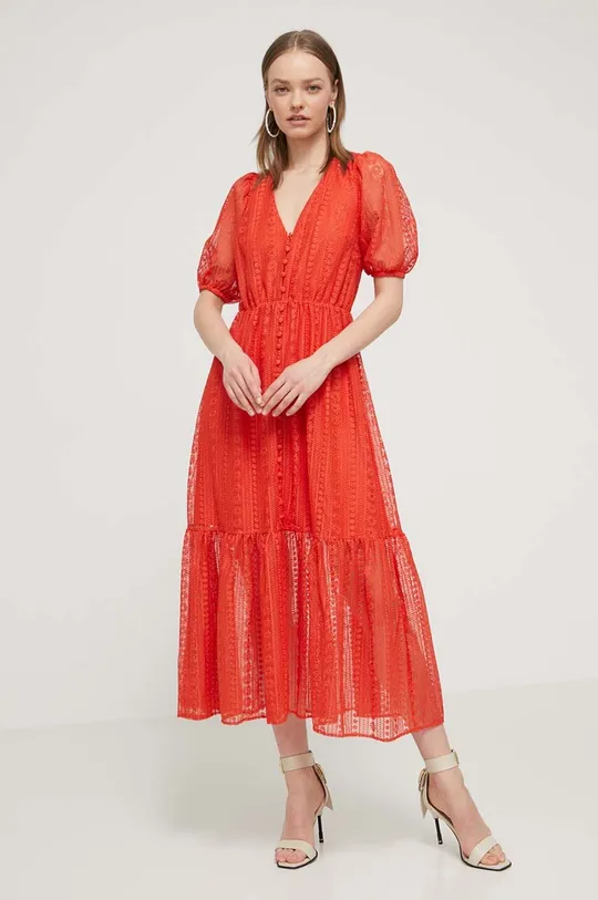 czerwony Desigual sukienka OTTAWA Damski