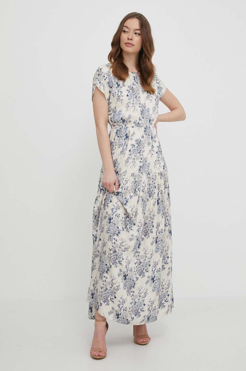 Šaty Artigli maxi béžová AA38439.MANDORLA/BLU