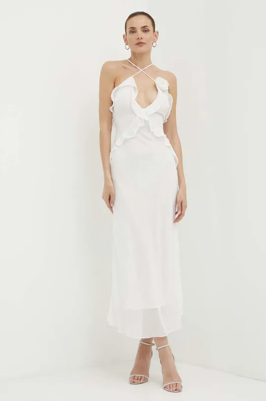 Bardot vestito OLEA bianco