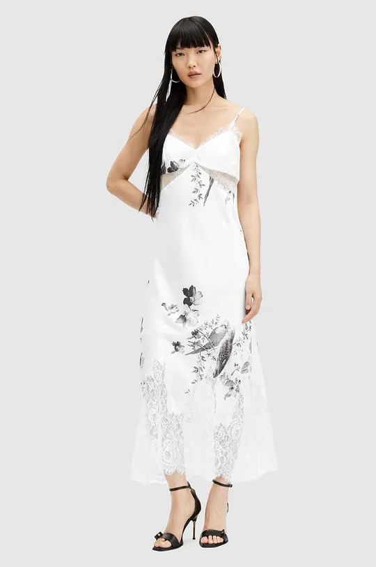 білий Сукня AllSaints EVANGELIA IONA DRESS Жіночий