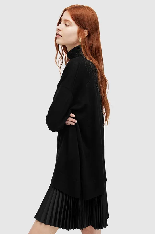 AllSaints sukienka i sweter FLORA DRESS czarny