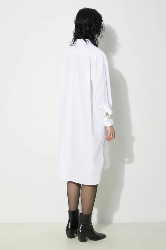 Памучна рокля Fiorucci Angel Embroidered бял