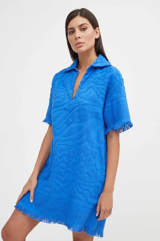 modrá Bavlnené šaty OAS Dámsky