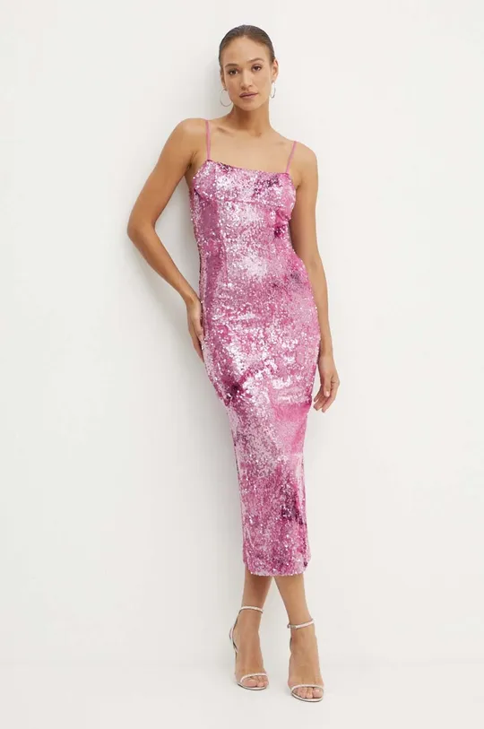 różowy Bardot sukienka INFINITE Damski