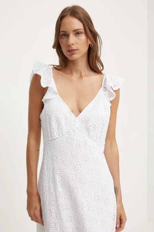 λευκό Λινό φόρεμα Polo Ralph Lauren