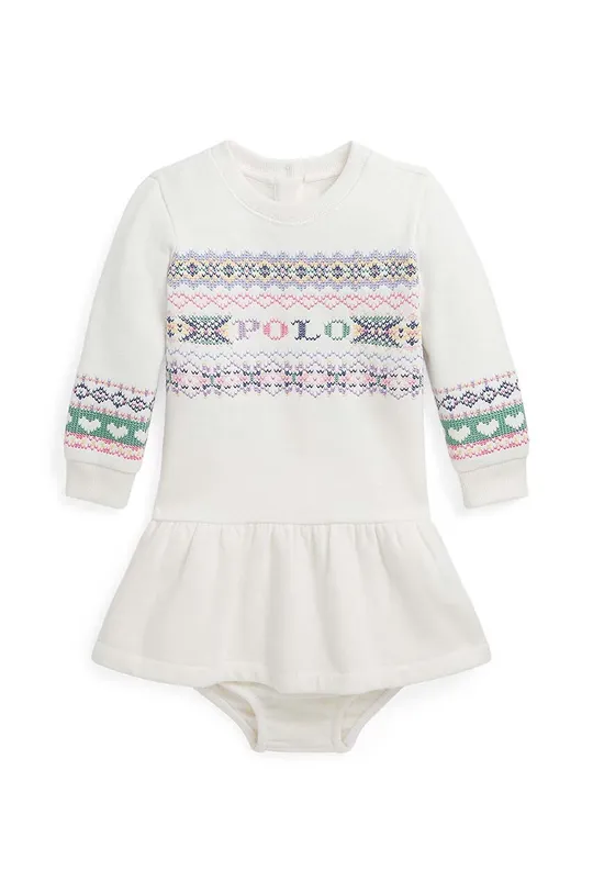 бежевый Платье для младенцев Polo Ralph Lauren Для девочек