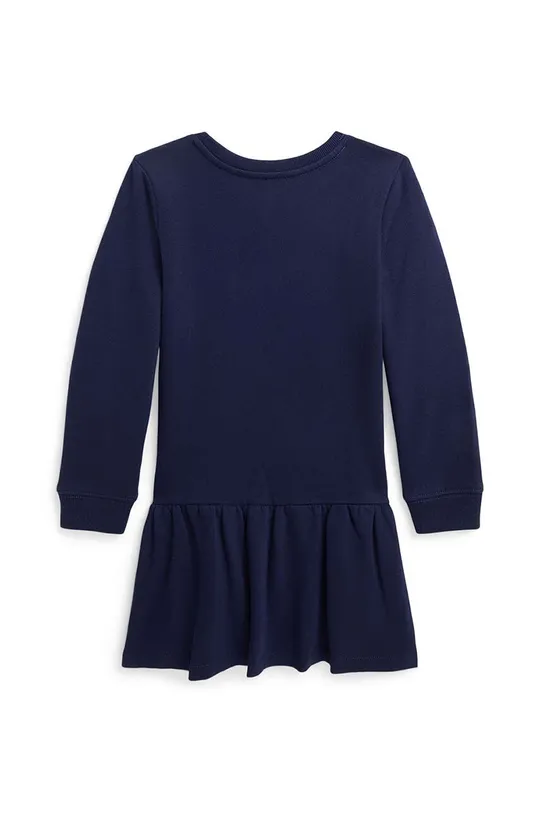 Дитяча бавовняна сукня Polo Ralph Lauren темно-синій