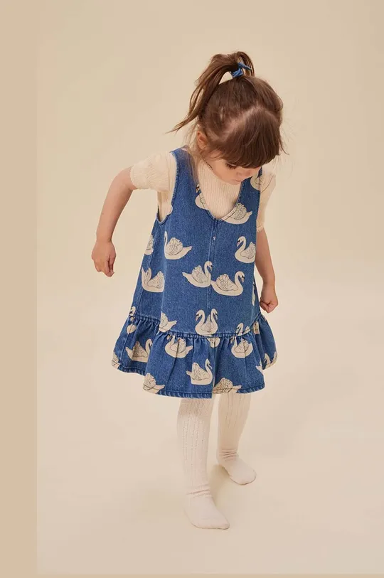 голубой Детское джинсовое платье Konges Sløjd Для девочек