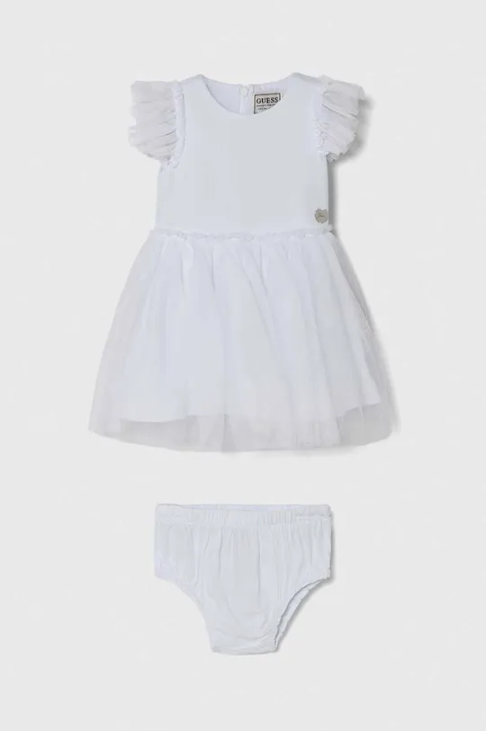 biały Guess sukienka niemowlęca Dziewczęcy