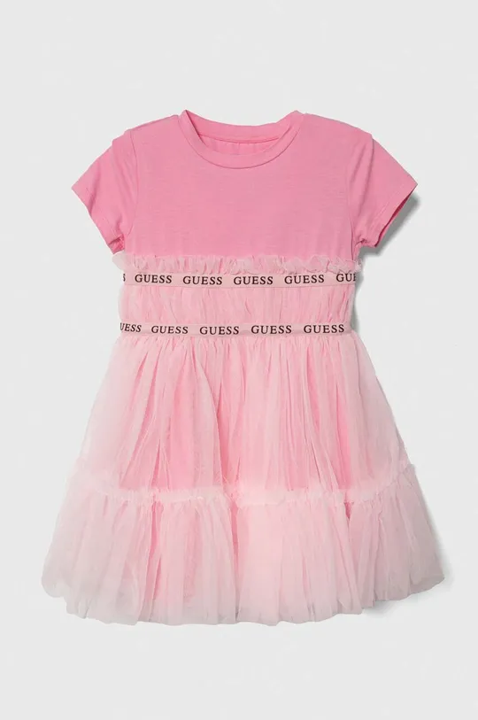 ružová Dievčenské šaty Guess Dievčenský