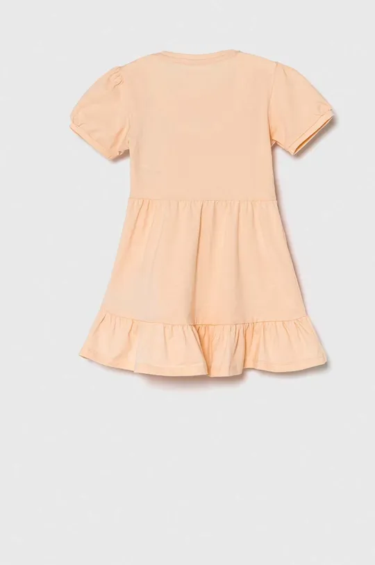 Otroška obleka Guess oranžna