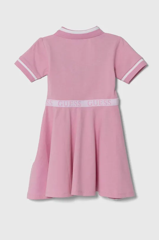 Guess sukienka dziecięca różowy