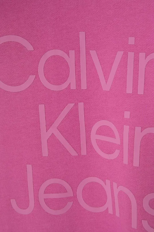 Dievčenské bavlnené šaty Calvin Klein Jeans 100 % Bavlna