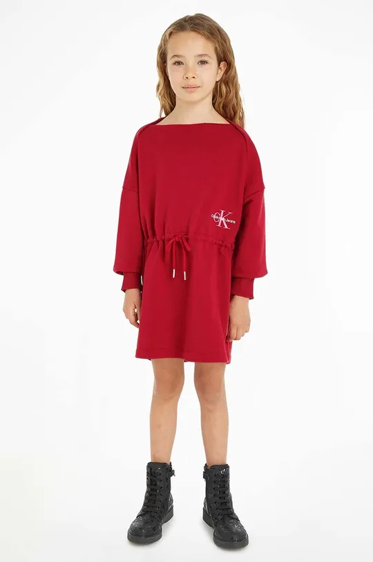 красный Детское платье Calvin Klein Jeans Для девочек