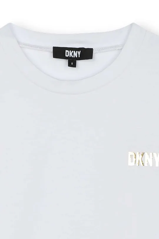 Παιδικό βαμβακερό φόρεμα DKNY Κύριο υλικό: 100% Βαμβάκι Φόδρα: 100% Πολυεστέρας