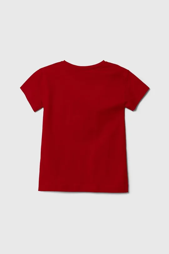 Dievčenské bavlnené šaty HUGO červená