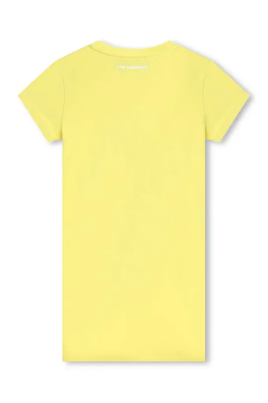 Dievčenské šaty Karl Lagerfeld žltá