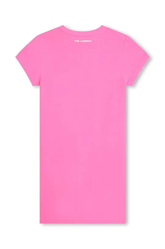 Dievčenské šaty Karl Lagerfeld ružová