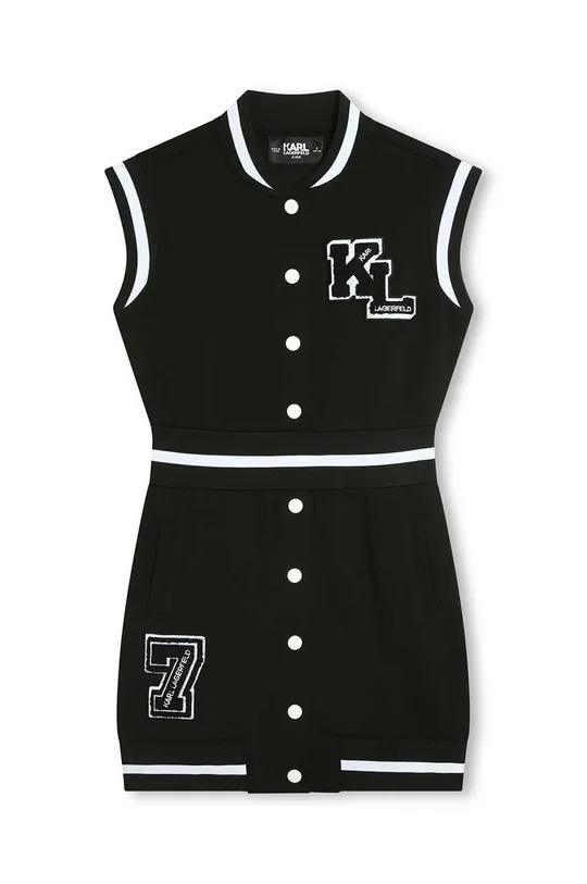 črna Otroška obleka Karl Lagerfeld Dekliški