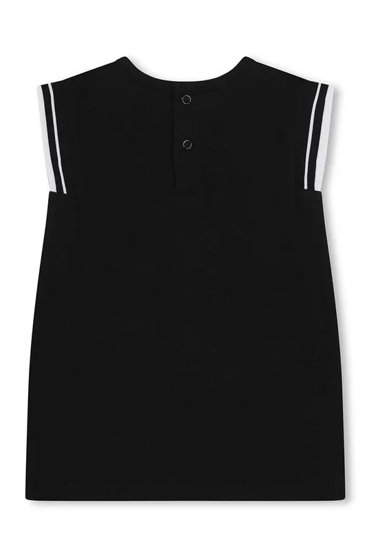 Detské bavlnené šaty Karl Lagerfeld čierna
