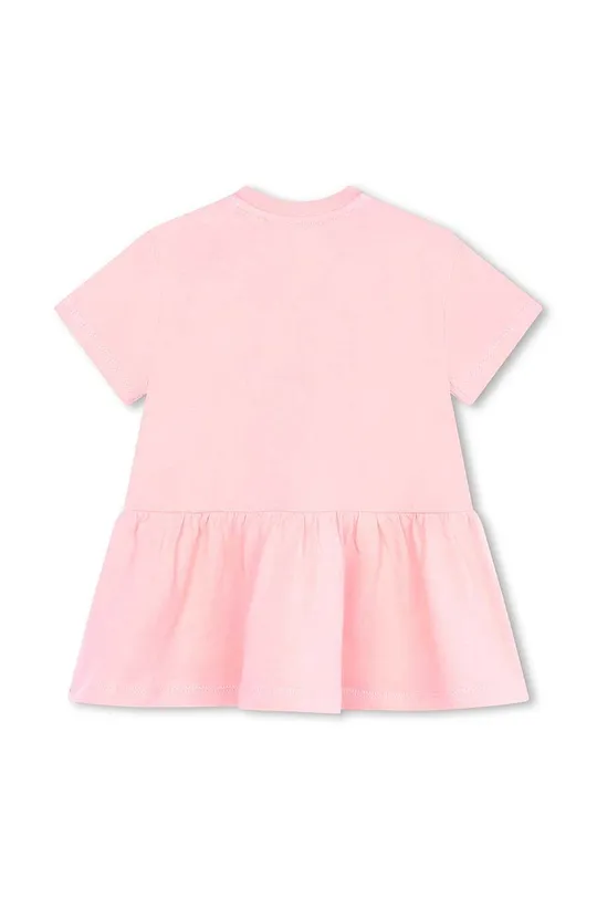 Dječja pamučna haljina Kenzo Kids roza