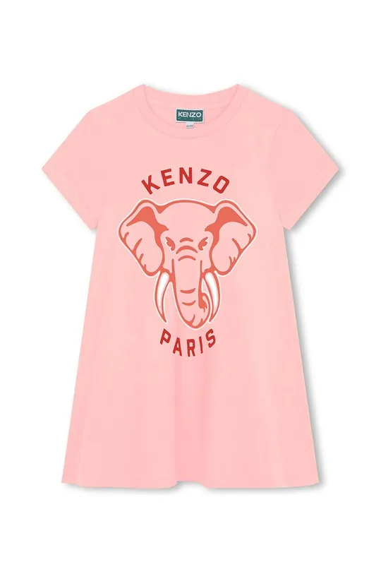 rózsaszín Kenzo Kids gyerek pamutruha Lány