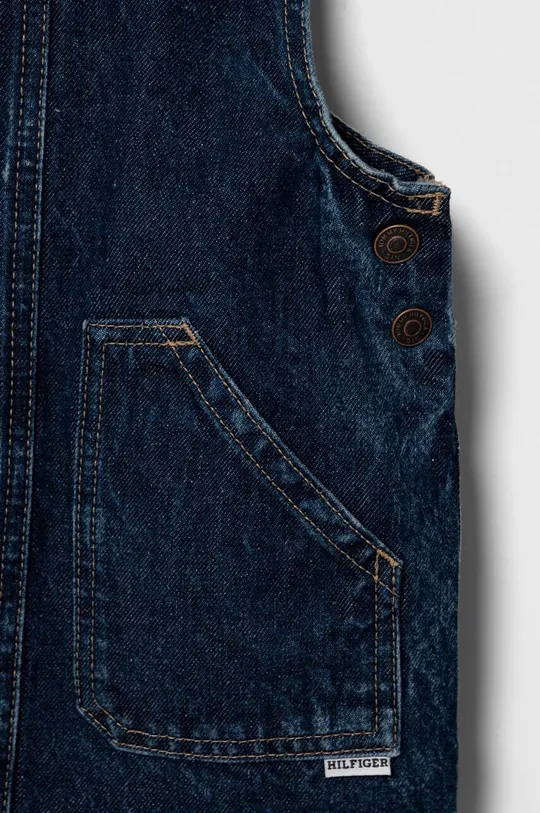 Otroška jeans obleka Tommy Hilfiger 100 % Bombaž