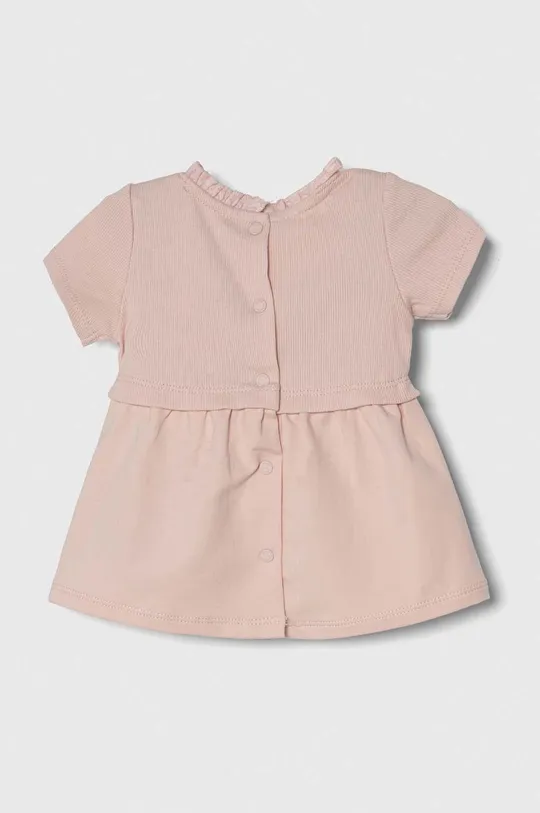 Pamučna haljina za bebe Tommy Hilfiger roza