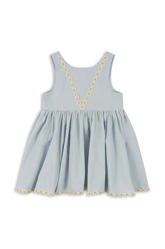 Παιδικό βαμβακερό φόρεμα Konges Sløjd μπλε