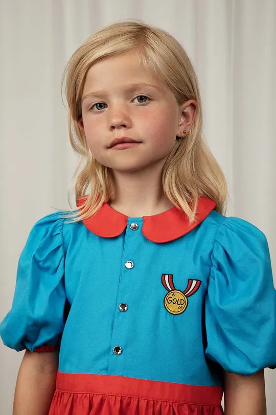 Παιδικό βαμβακερό φόρεμα Mini Rodini  Medal Για κορίτσια