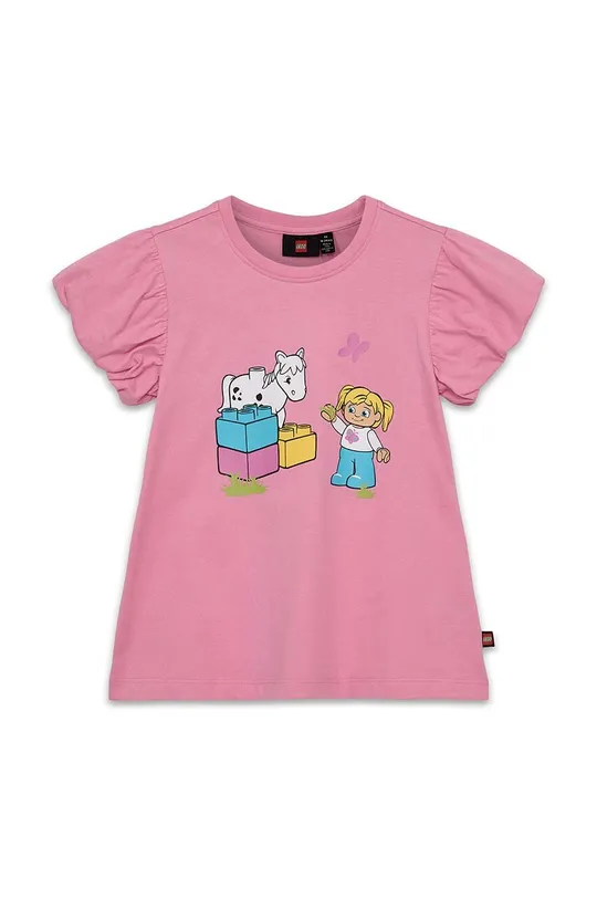 ροζ Παιδικό βαμβακερό φόρεμα Lego Για κορίτσια