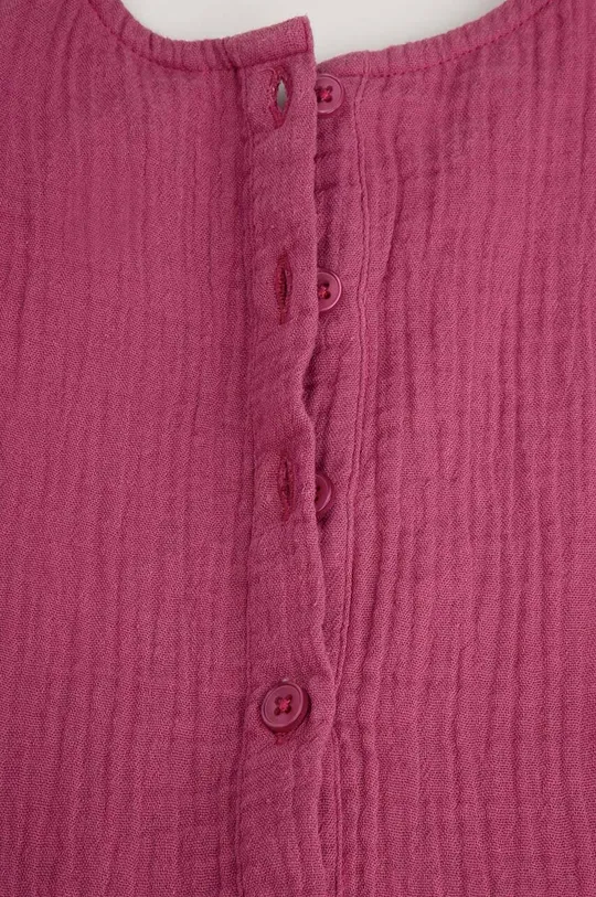 vijolična Otroška bombažna obleka Coccodrillo