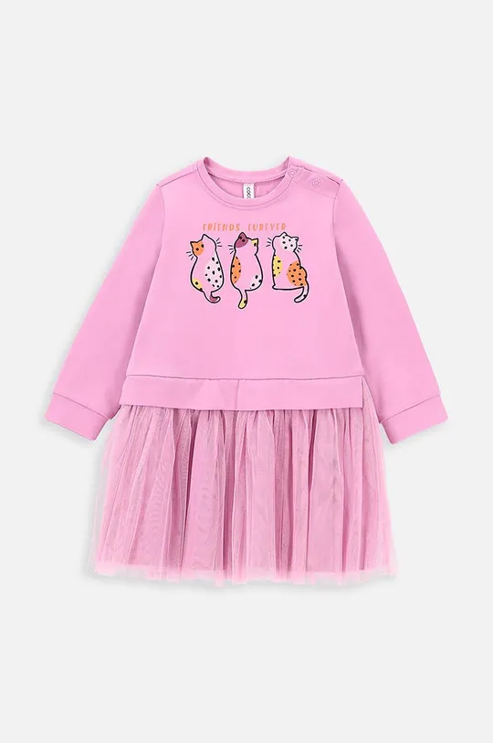 Obleka za dojenčka Coccodrillo roza