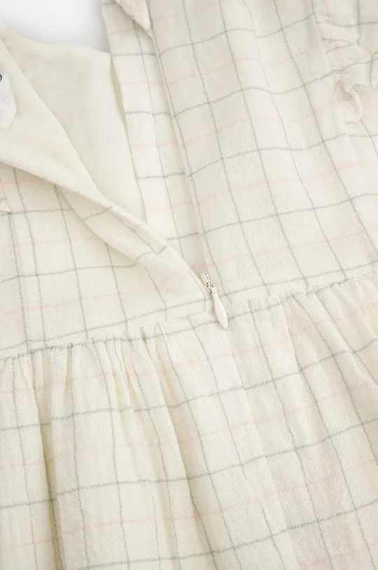 béžová Detské bavlnené šaty Coccodrillo